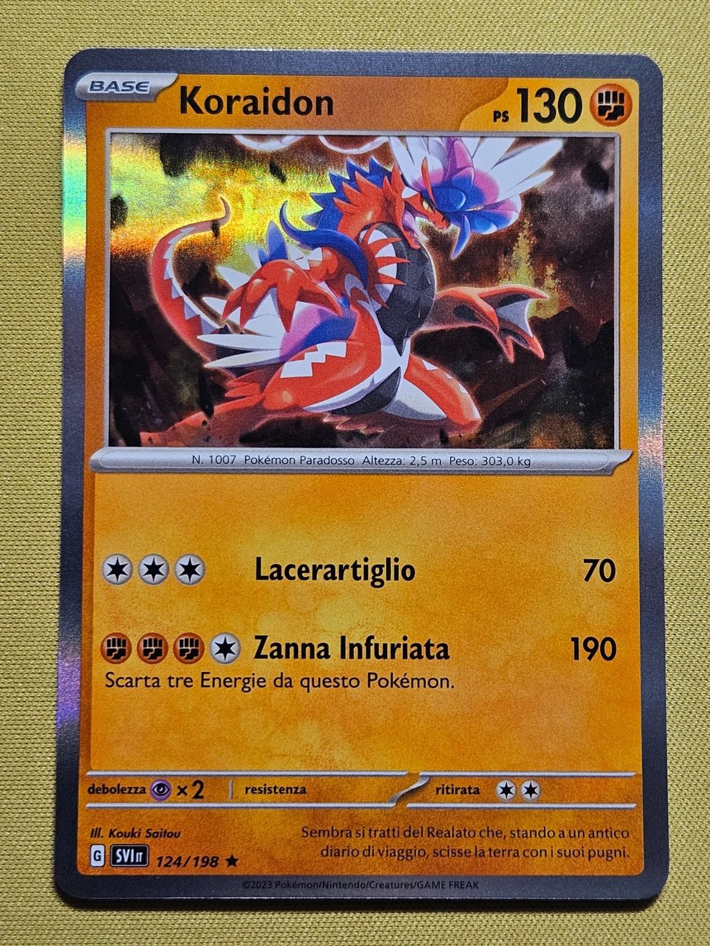 Pokémon Sammelbilder & Trading cards: Scarlet & Violet - Koraidon 124/198 IT – Gebraucht aus Bellinzona von Pokemarco