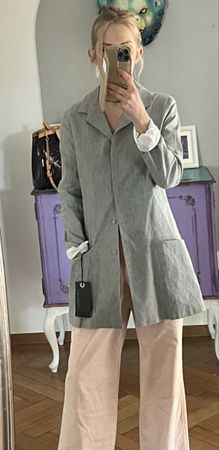 Annette Görtz Leinenblazer Gr. 36 neu hellgrau zu Rundholz