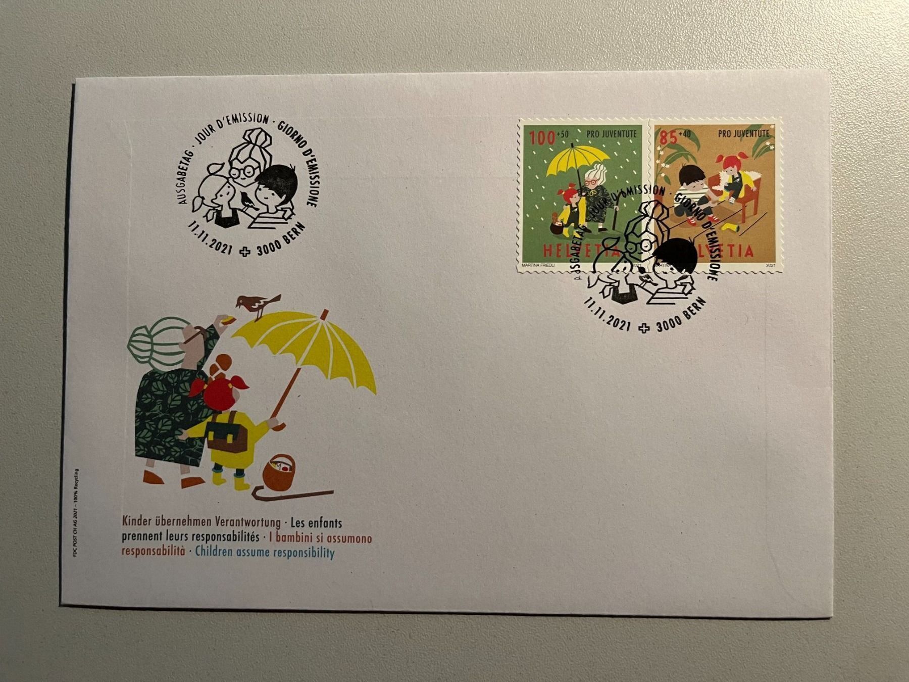 Tutti i francobolli: FDC Pro Juventute 2021 aus Markenheft – Usato da Arch venduto da Karibu19