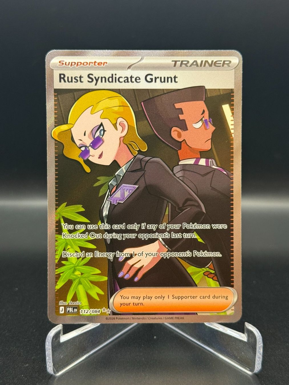 Pokémon Carte collezionabili: Rust Syndicate Grunt (PBL 112) – Usato da Birmensdorf ZH venduto da SnorlaxMail