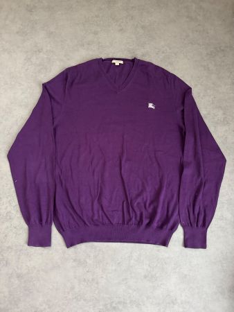Burberry Vintage Sweater Violett – Reiter Logo Stickerei