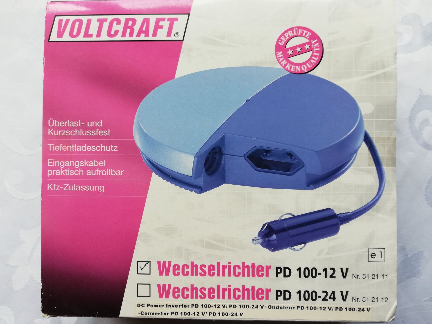 Inverter: VOLTCRAFT Wechselrichter PD-100 12V – Nuovo e nell'imballaggio originale da Witterswil venduto da ushornet