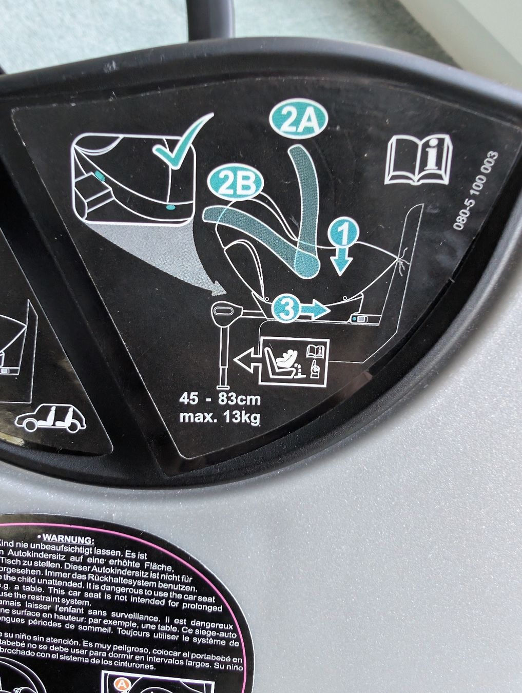 Kiddy Seggiolini per auto: Kiddy Babyschale mit Isofix-Basis, 45-83cm – Usato da Weissbad venduto da Binggi89 1