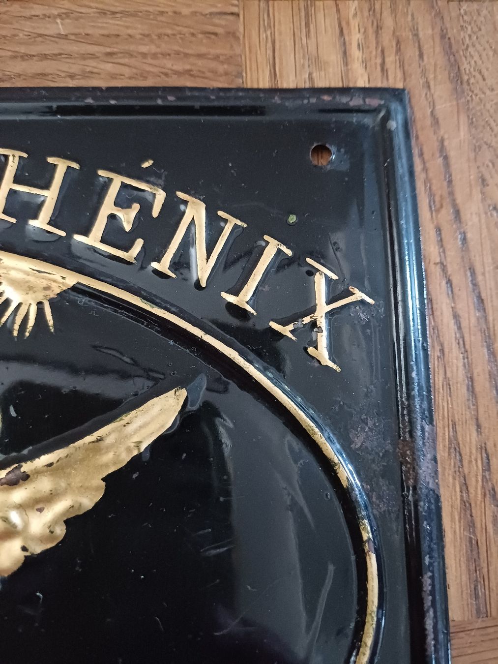 Insegne: Antikes Blechschild, Phenix Versicherung – Usato da Niederuzwil venduto da wolkenlos80 2