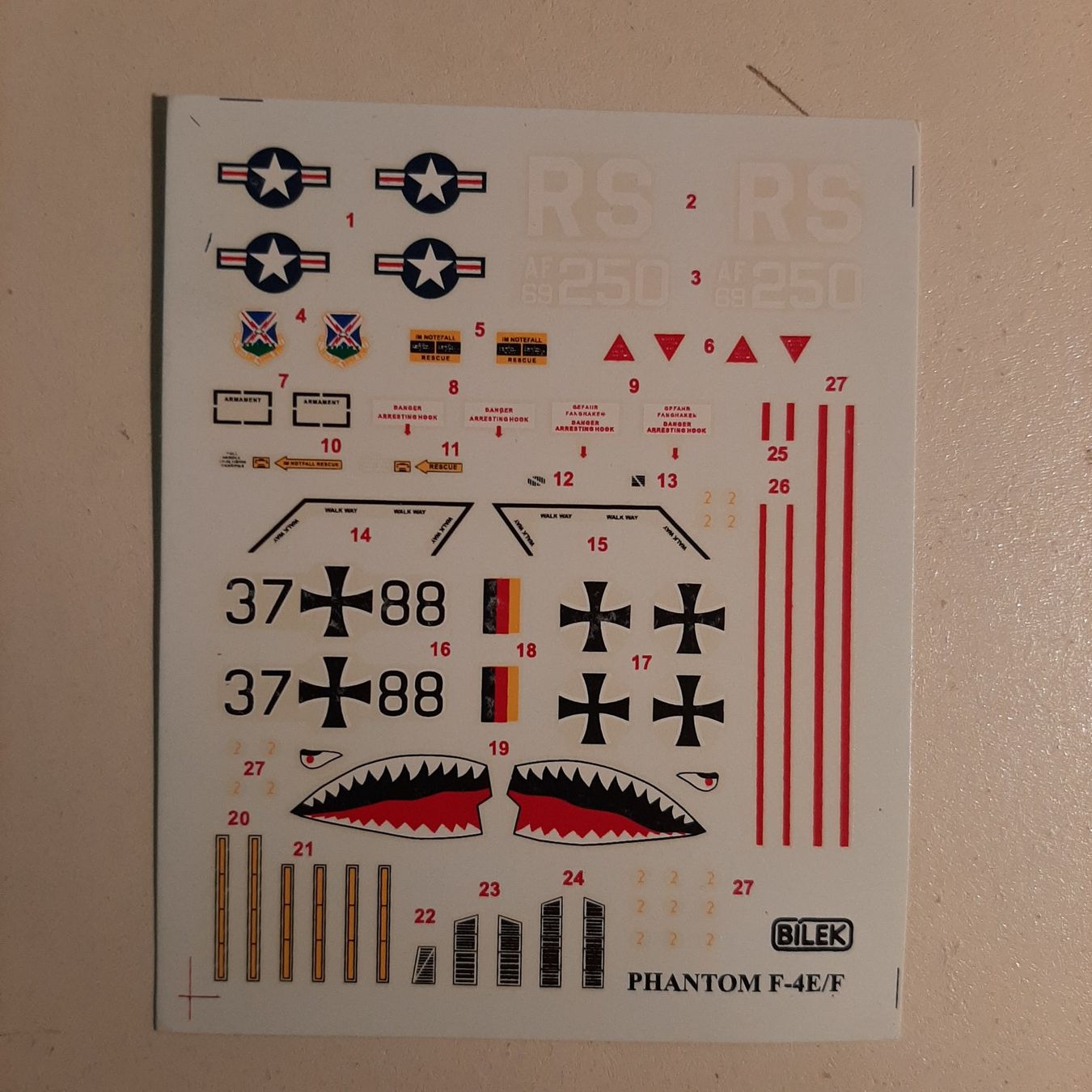 Kit di modellismo & Modellini statici: 3139 ... Mc.D.D. F-4 E/F Phantom ... Bilek 926 – Usato da Bonstetten venduto da Benibanny59 4
