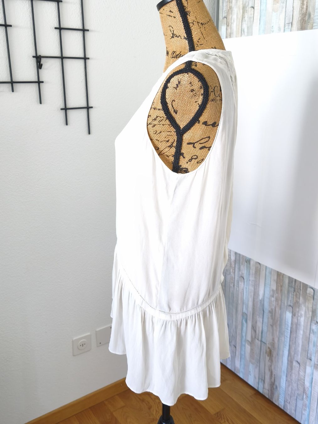 Zara Top: Zara Basic Damen Top weiss Grösse M Spitze – Nuovo (secondo la descrizione) da KRIENS venduto da Franzy_Blond10 1