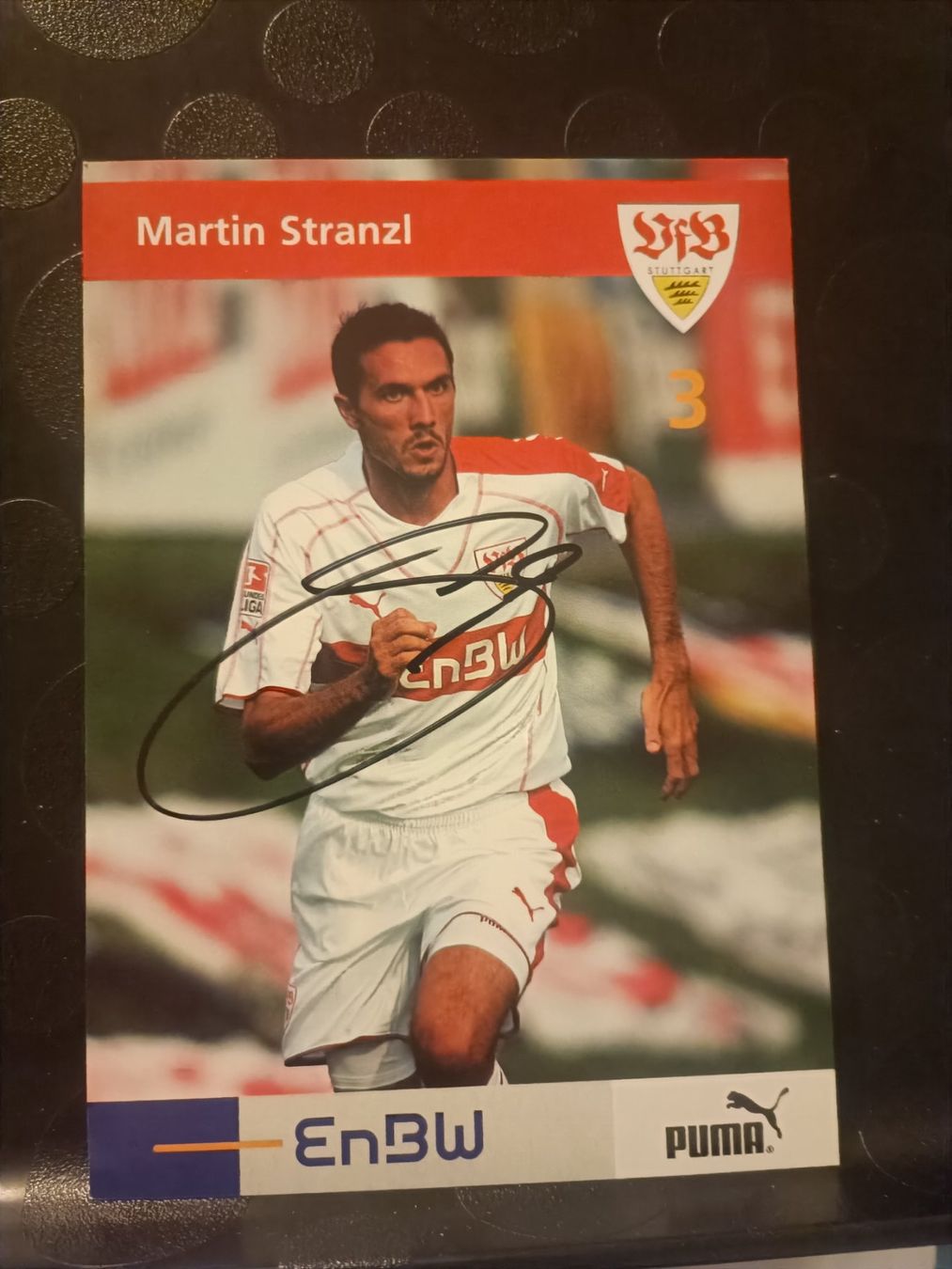 Autografi: Martin Stranzl - VfB Stuttgart - handsigniert – Usato da Menziken venduto da Artographs