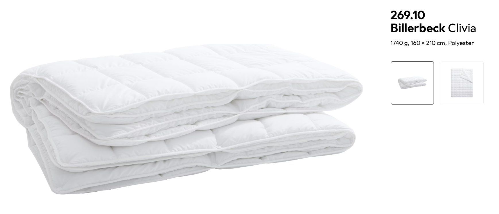 Coperte: Billerbeck Duvet 160X210 – Usato da Zürich venduto da ele_9l7r
