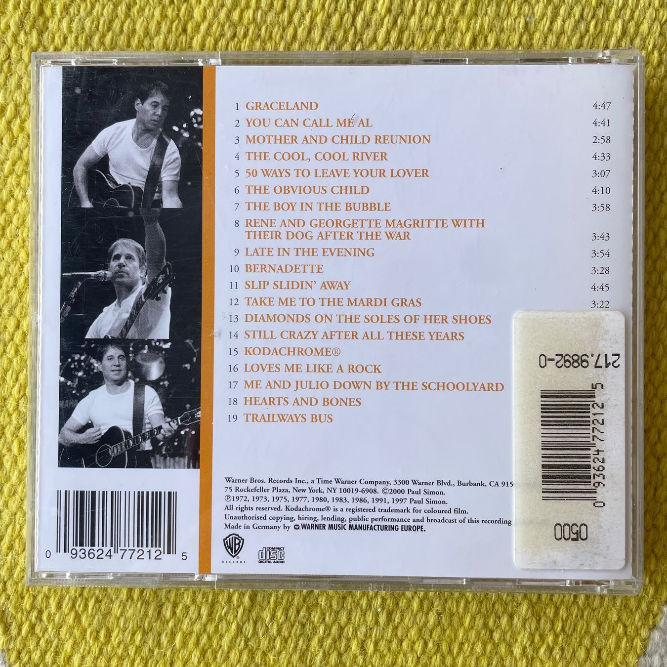 CD: PAUL SIMON SIMON&GARFUNKEL-GREATEST HITS – Usato da Rorschacherberg venduto da CD-Roli 1