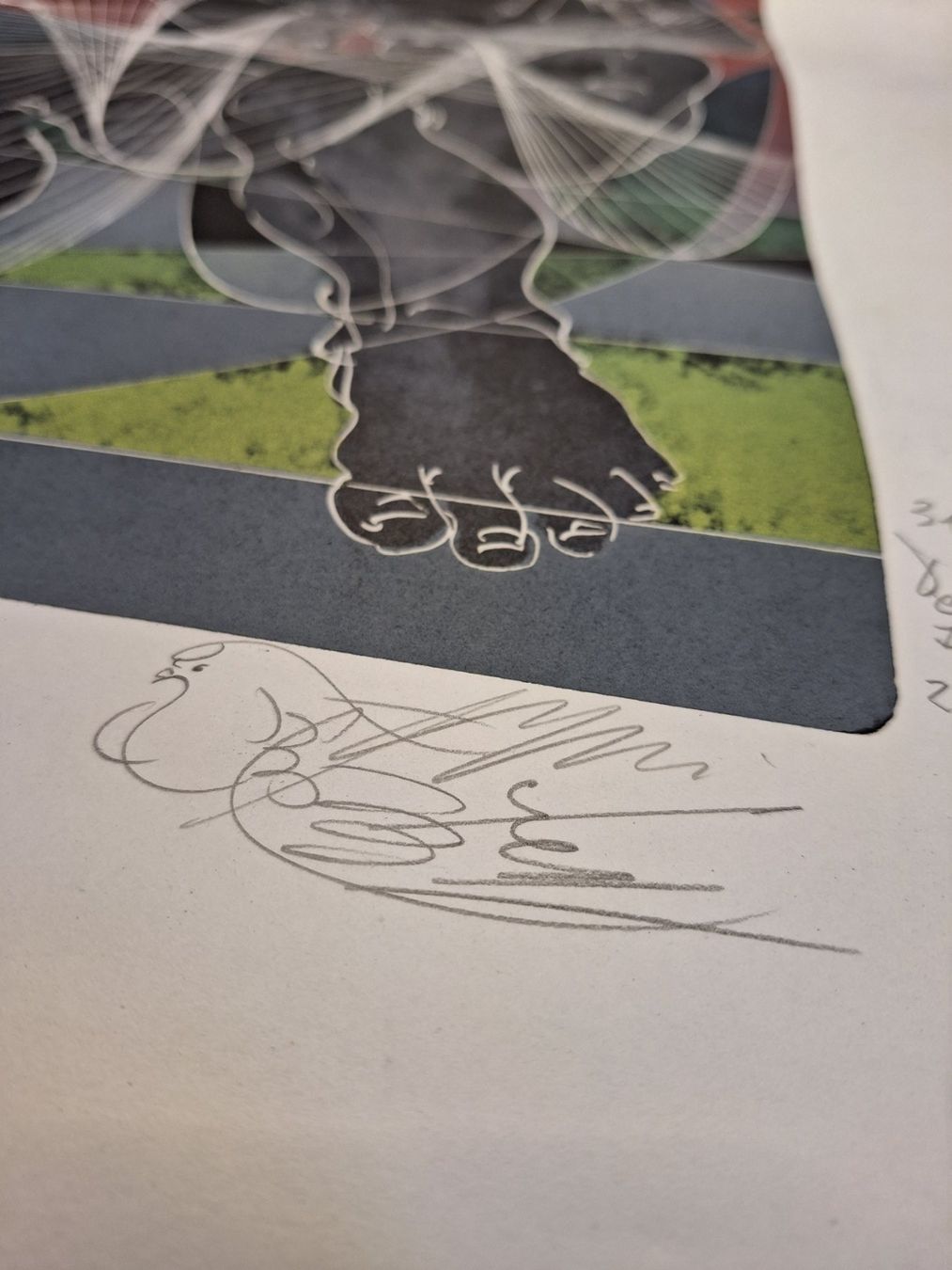 Grafiken & Lithographien: Hans Erni Lithographie "Kybernetes" – Gebraucht aus Unterägeri von Altgoldschmuck 4