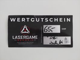 Wertgutschein Fr. 65  für LASERGAME SCHWEIZ in 4800 Zofingen