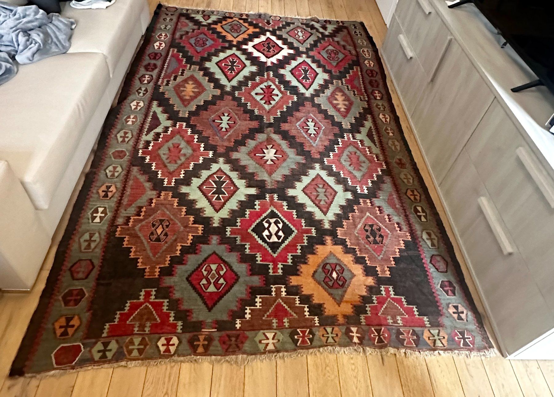 Teppiche: Tappeto Kazaki - Vintage – Gebraucht aus Lugano von LudovicoSwiss