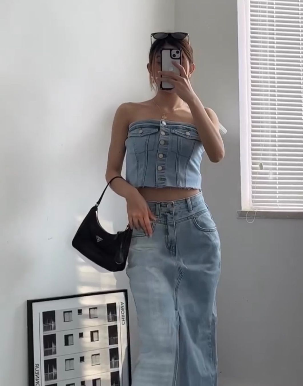 Top: Summer Denim tube top – Usato da Zürich venduto da dam_t7hk 1