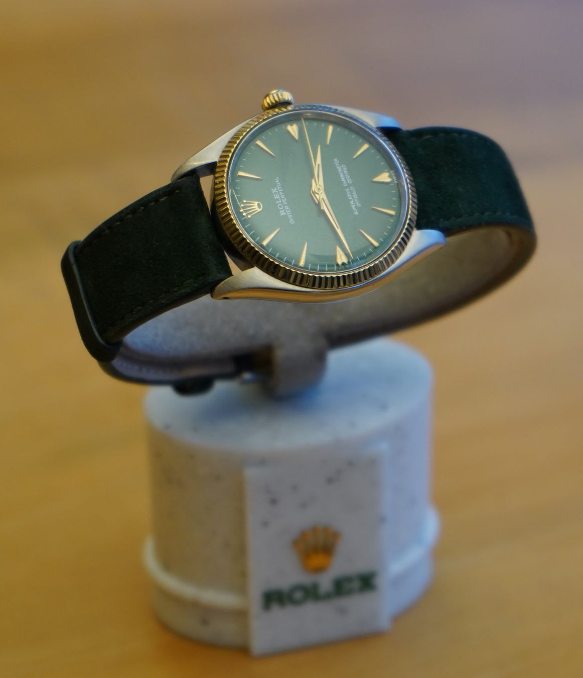 Rolex Uhren: Rolex - Oyster Perpetual - Green Dial -  Men - 1960 – Gebraucht aus Zürich von MatthiasBruetsch 1