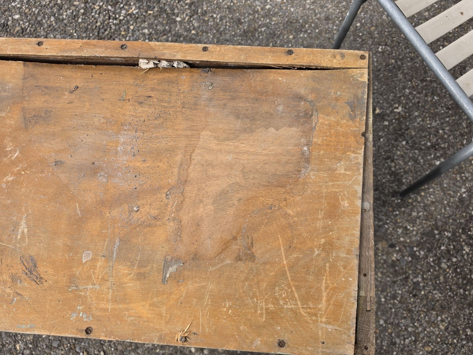 Cassettiere: Antiker Holz-Rollladenschrank, Shabby Chic Stilmöbel – Difettoso da Mettlen venduto da elios0888 6