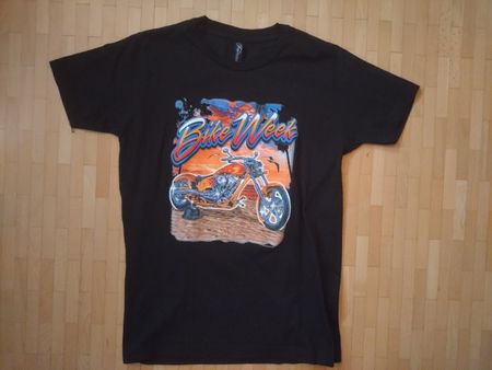 T-shirt Famous Boy noir taille S Bike Week