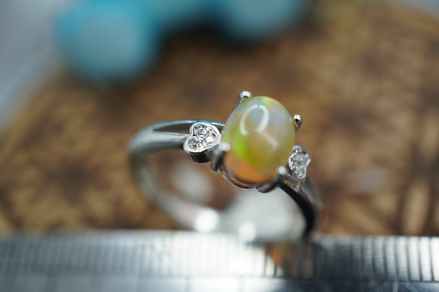 Minerali & Pietre curative: Opal Edel    ring Grösse  Variabel     (Räumung!) – Nuovo e nell'imballaggio originale da Eschenbach SG venduto da topstone 4