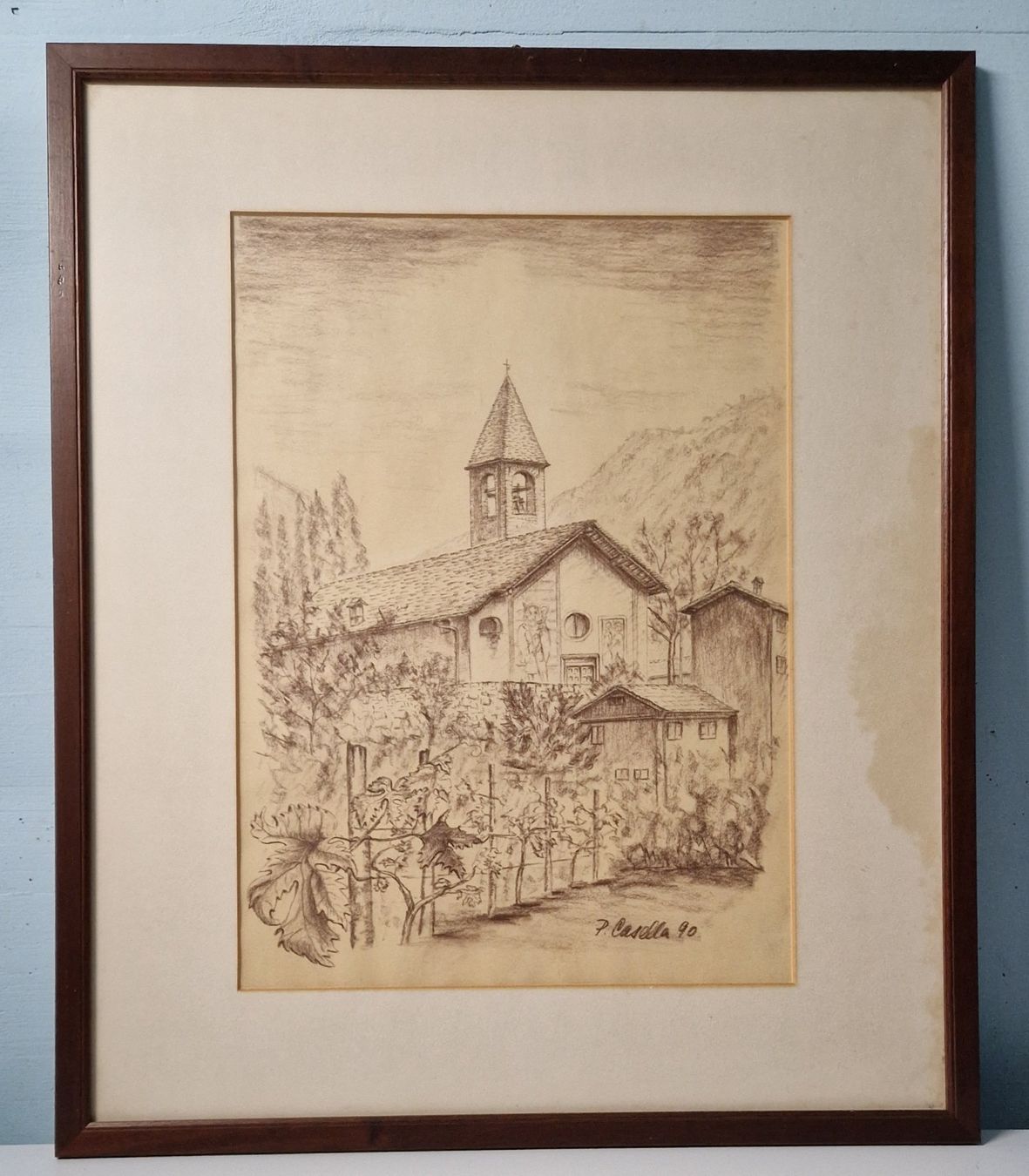 Tableaux: Kapelle aus dem Tessin oder Misox von 1990 – D'occasion à Rekingen par Rolimue
