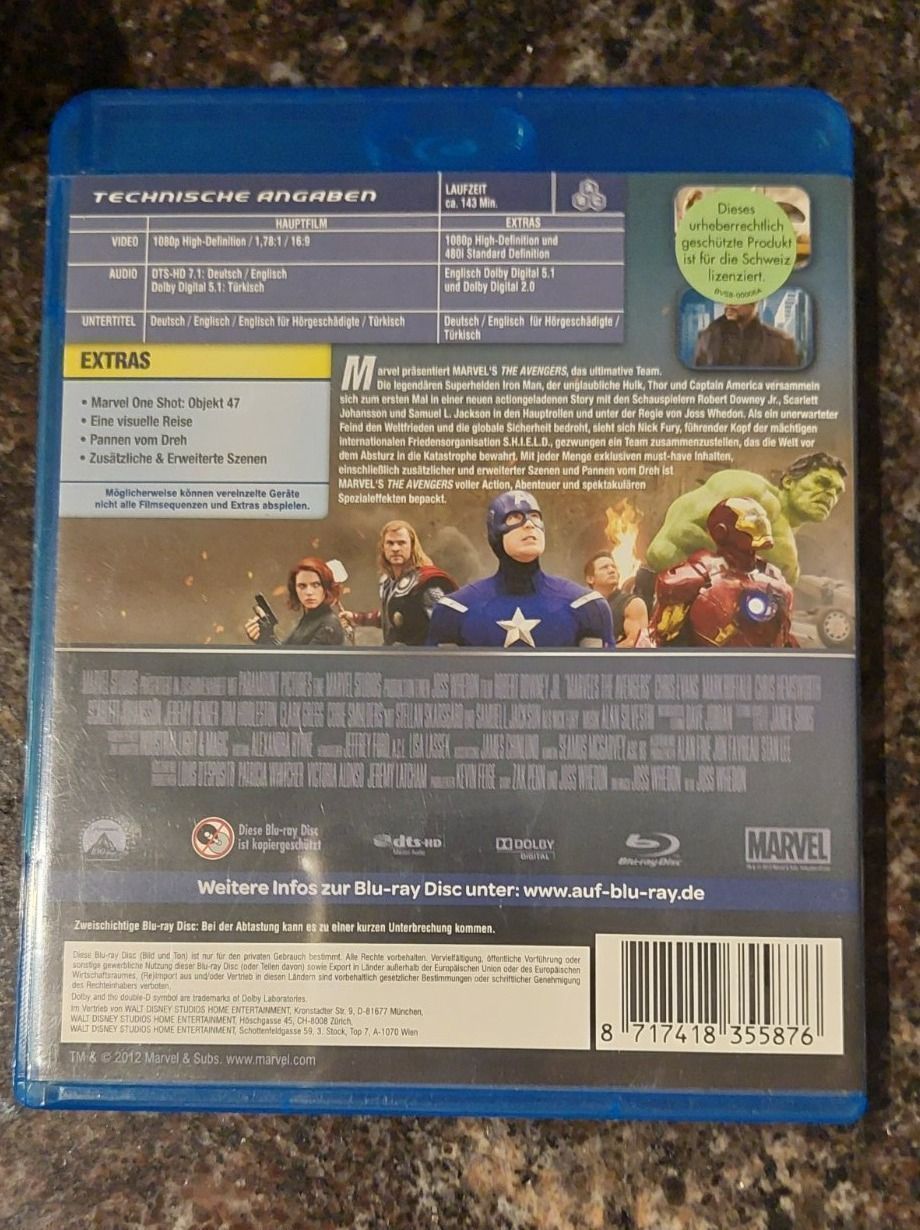 Tous les DVDs: Blu-ray the Avengers – D'occasion à Erlinsbach par pfunky 1