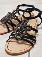 edle schwarze Sandalen, Grösse 38, neuwertig!