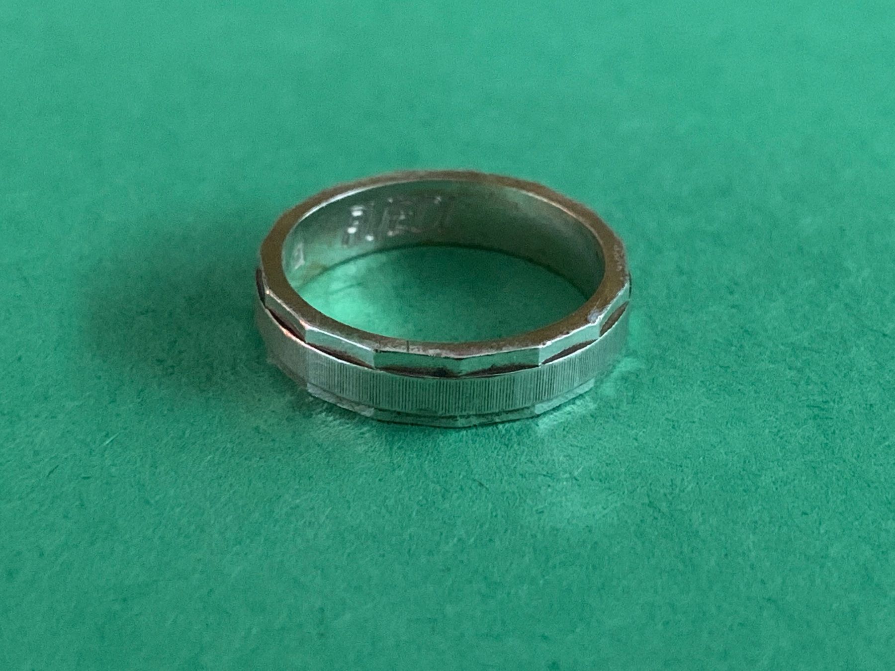 Anelli: Silberring schraffiert klassisch (50) – Usato da Dittingen venduto da Bellevista 3