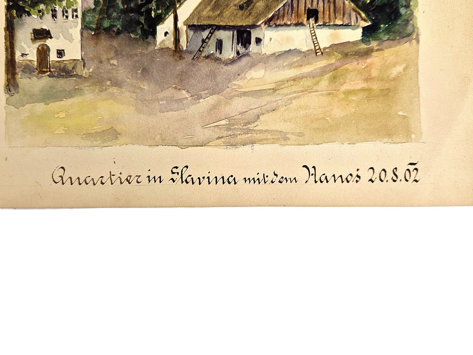 Foto & Immagini: 3 alte Bilder: Lithografie/Radierung/Aquarell – Usato da Basel venduto da Restwert_Basel 6