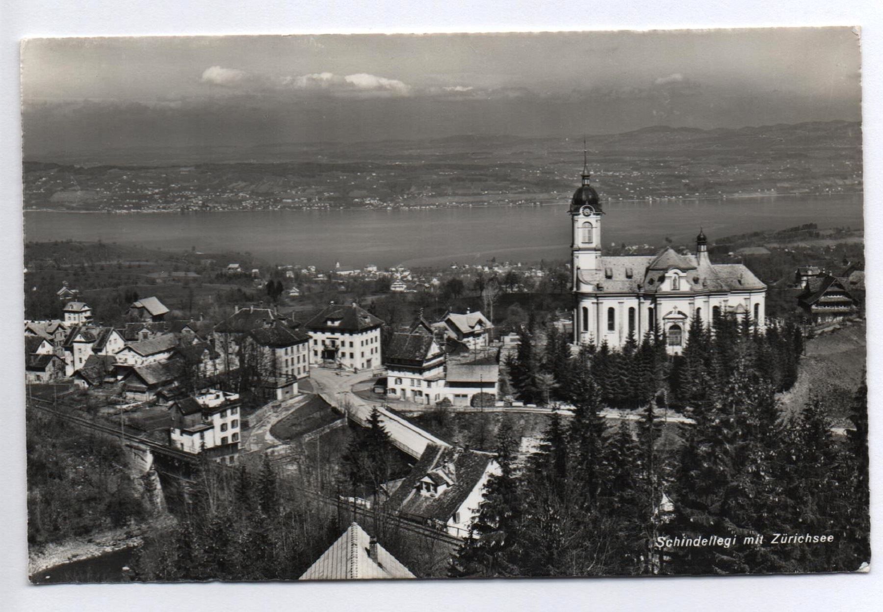 Cartoline postali: SCHINDELLEGI mit Zürichsee – Usato da Jona venduto da philajona