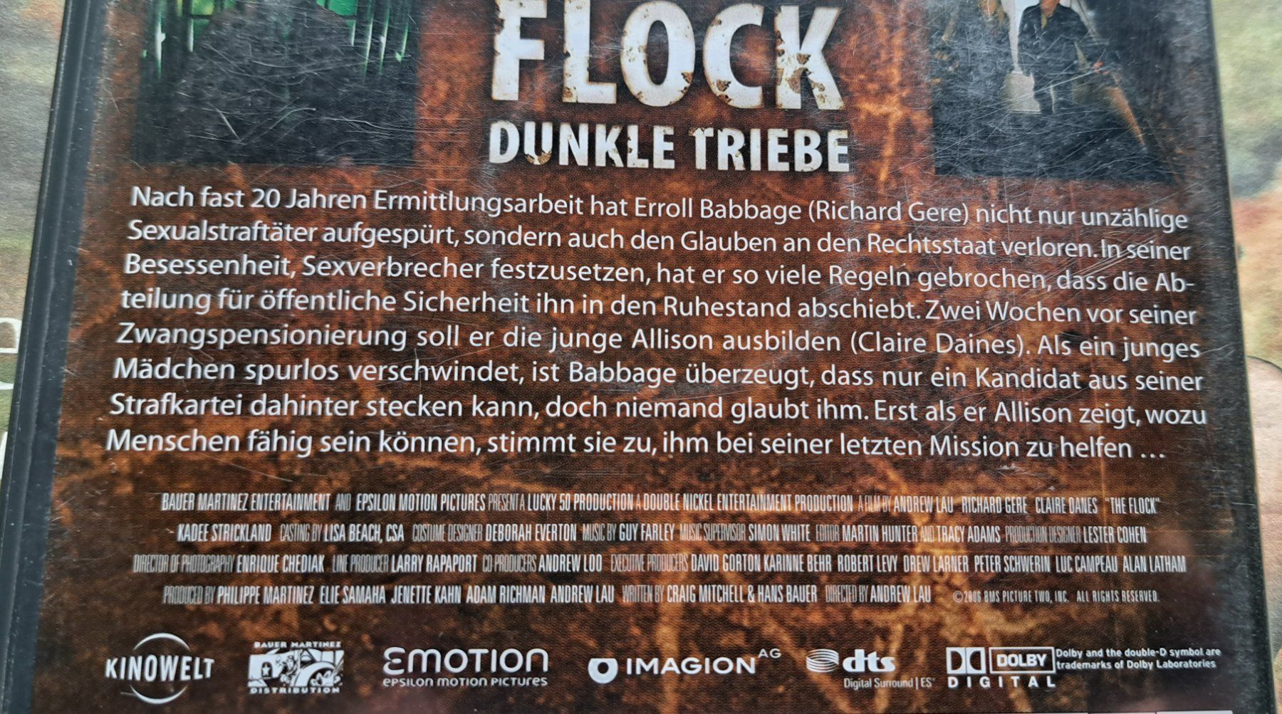 Tutti i DVDs: DVD: The Flock - Dunkle Triebe [Thriller] – Usato da Plagne venduto da Reticulum01 5