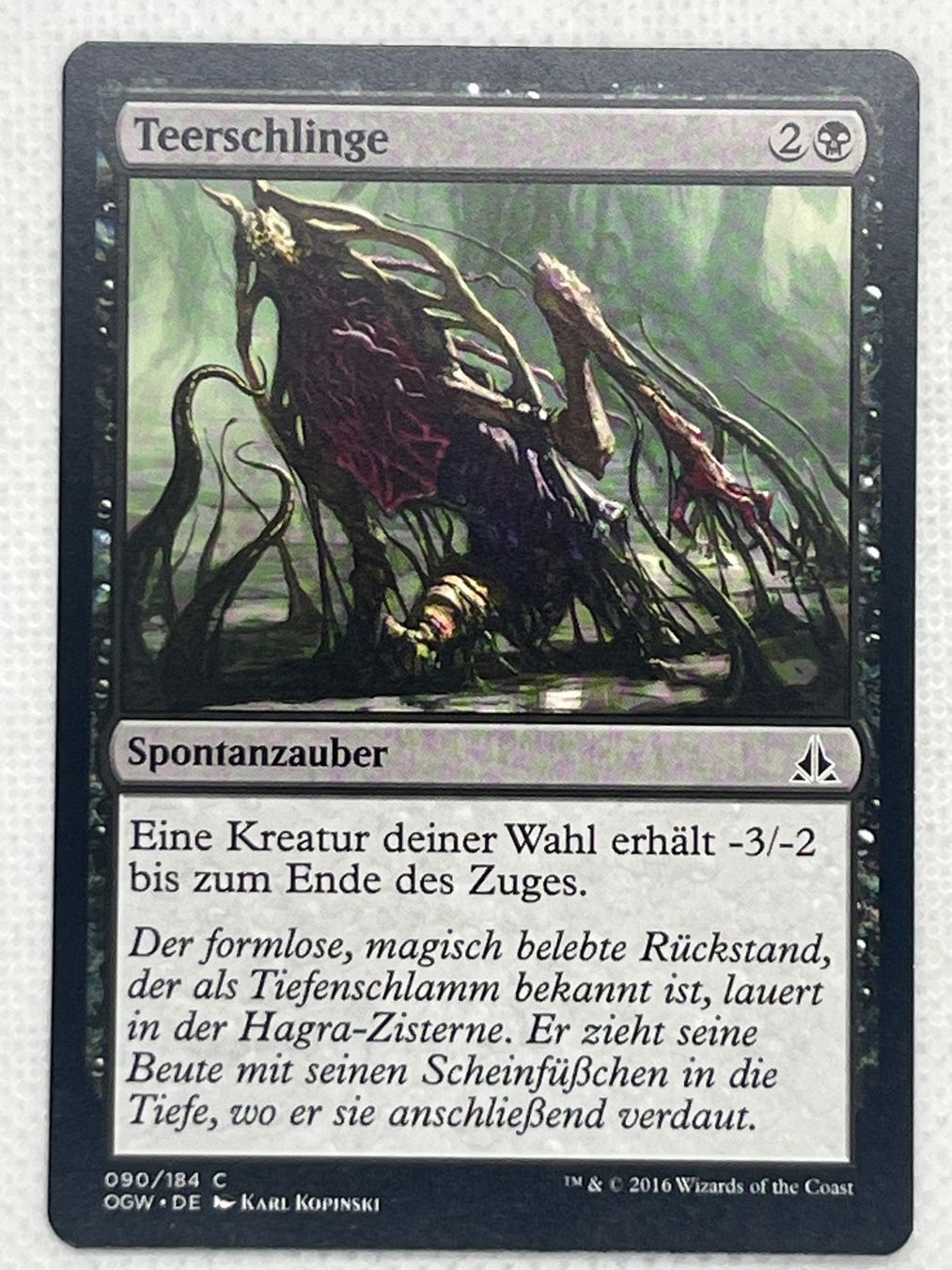 Magic The Gathering Sammelbilder & Trading cards: MTG Teerschlinge OGW 090 Deutsch Common – Gebraucht aus Hinterkappelen von Kim1992