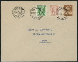 1931 - Rohrpost - Tellknabe - Tellbrustbild - Brief - MiF