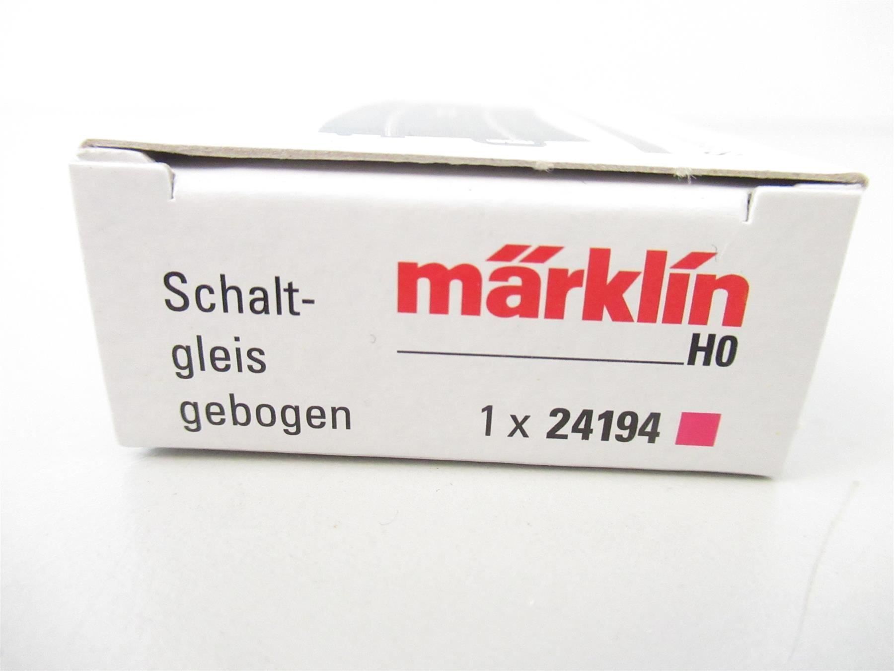 Märklin Modelleisenbahnen: Märklin 24194 Schaltgleis gebogen AC H0 – Gebraucht aus Basel von mhmarken 1