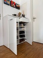 Schuhkommode weiss, 2 Türen & 2 Schubladen, modern&gepflegt