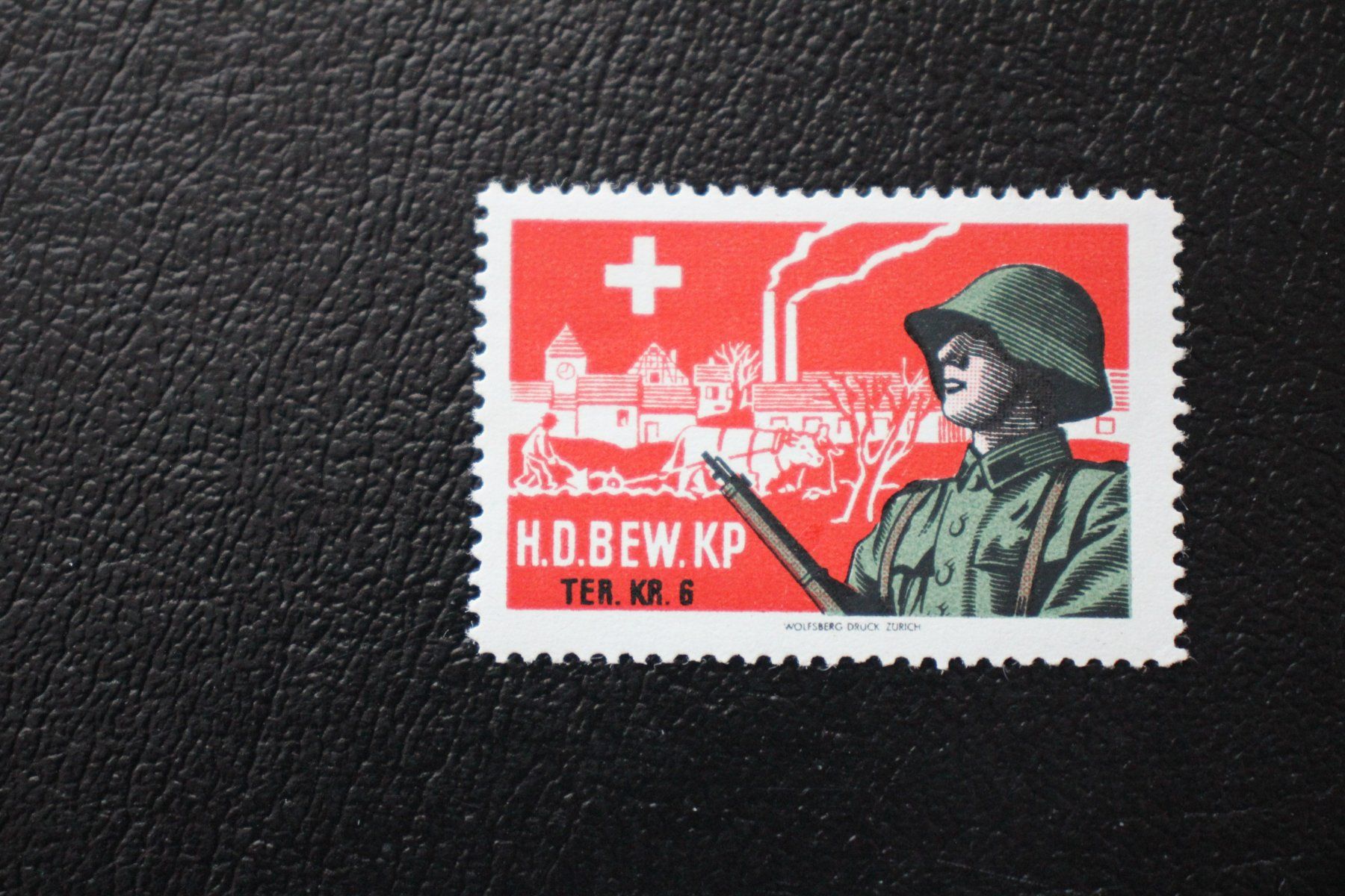 Tutti i francobolli: H. D. BEW. KP  TER. KR. 6 – Usato da Wiedlisbach venduto da Hrudolfo
