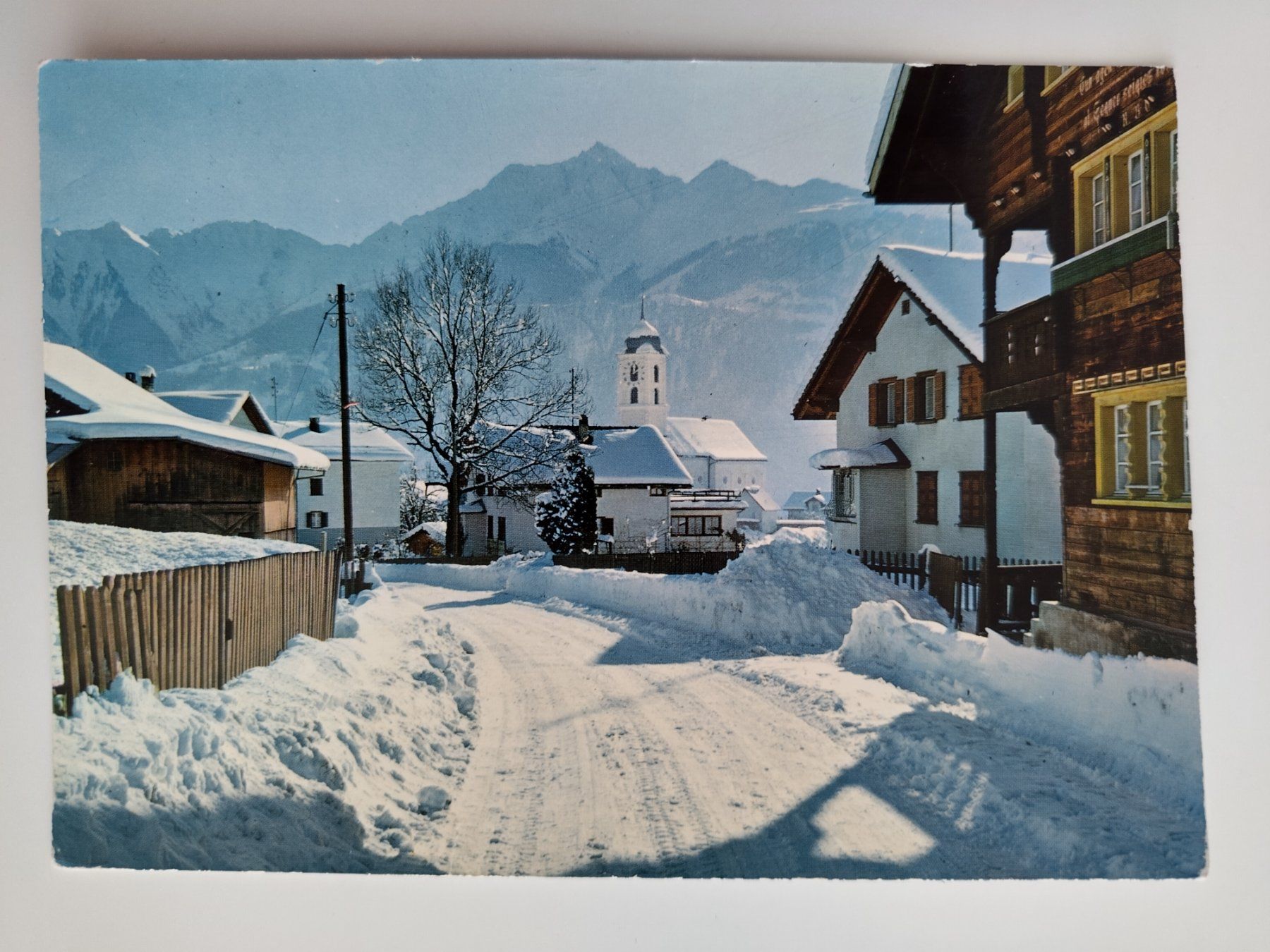 Cartoline postali: Laax GR mit Signina Winter dat. 1968 – Usato da Ohmstal venduto da Lebensfreude05