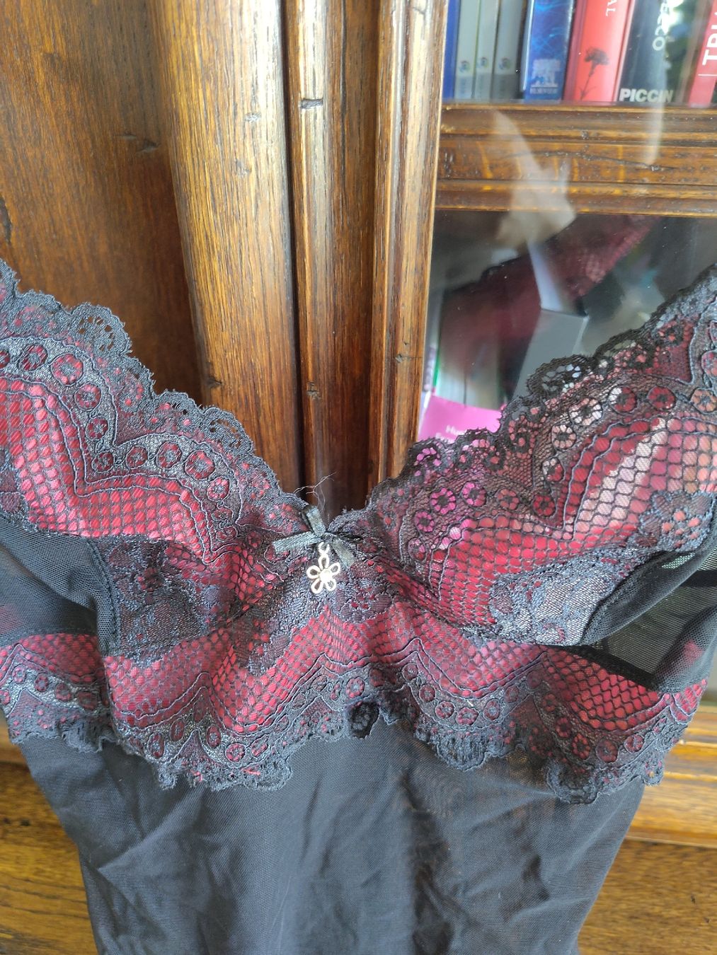 Altra biancheria intima: Sensuale sottoveste nera e rossa, nuova e con etichetta, S – Nuovo e nell'imballaggio originale da Zürich venduto da Saf12 4