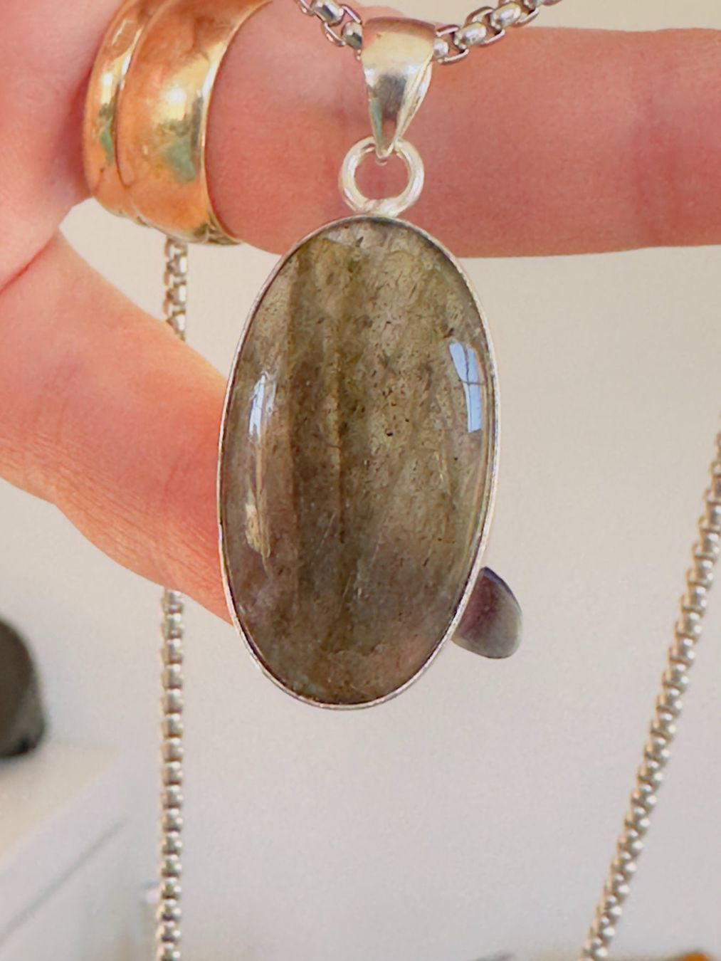 Catenine: Labradorite necklace – Nuovo e nell'imballaggio originale da Genève venduto da AGBERG