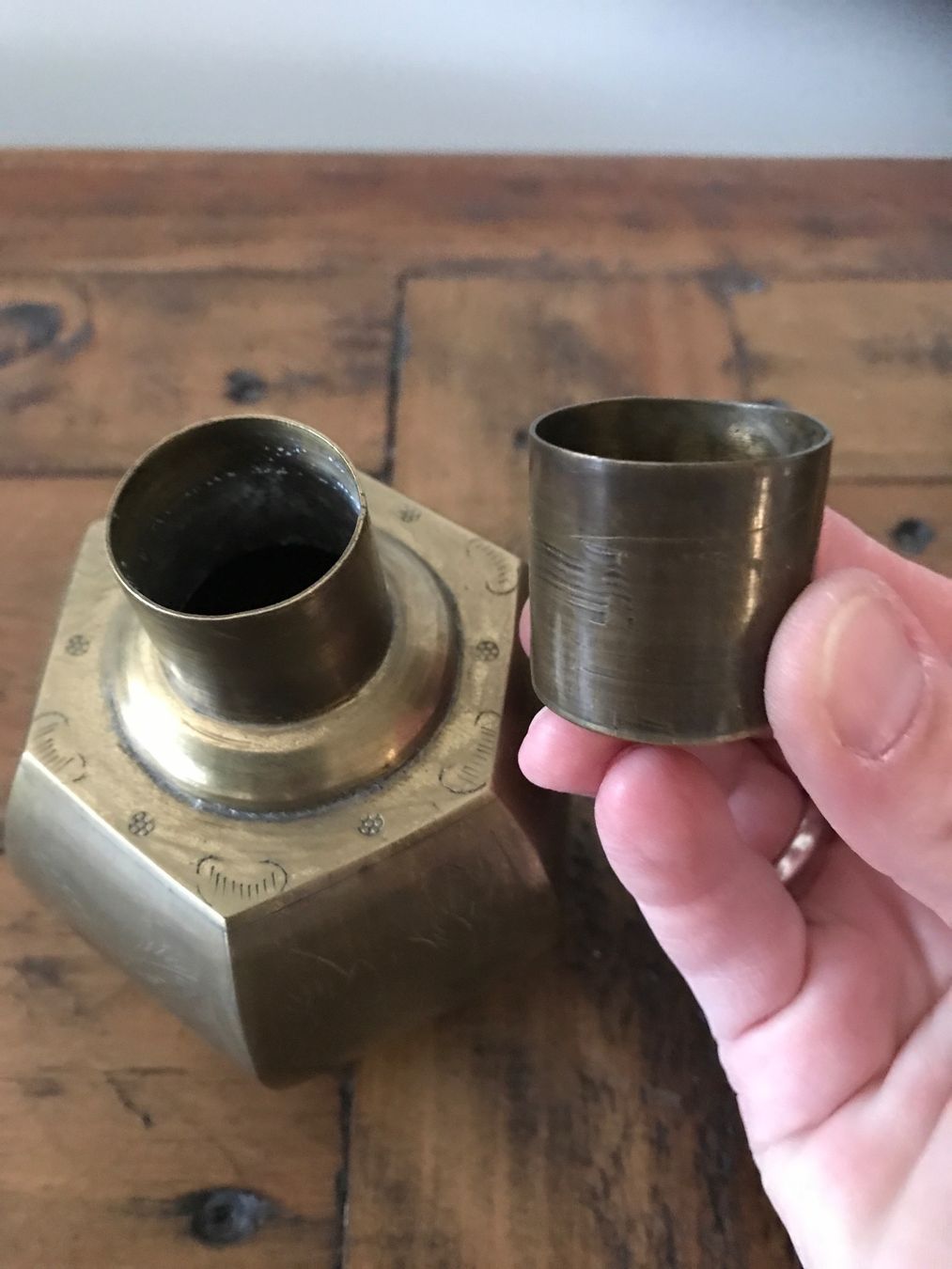 Bottiglie: Alte Flasche Messing – Usato da Rapperswil SG venduto da cosiba01 4