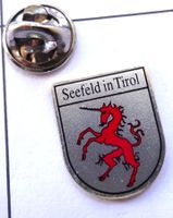 Pin  SEEFELD im Tirol rotes Pferd