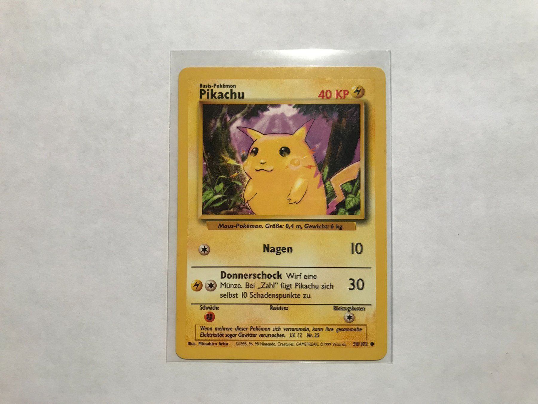 Pokémon Carte collezionabili: Pikachu Base Set DE – Usato da Hagendorn venduto da Pokecollectorch