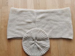 Schal & Mütze/Kappe, beige