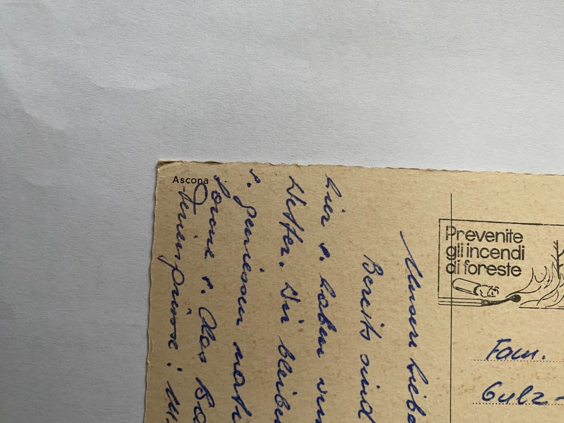 Cartoline postali: Ascona, Tessin 1963 – Usato da Horgen venduto da UrsB05 2