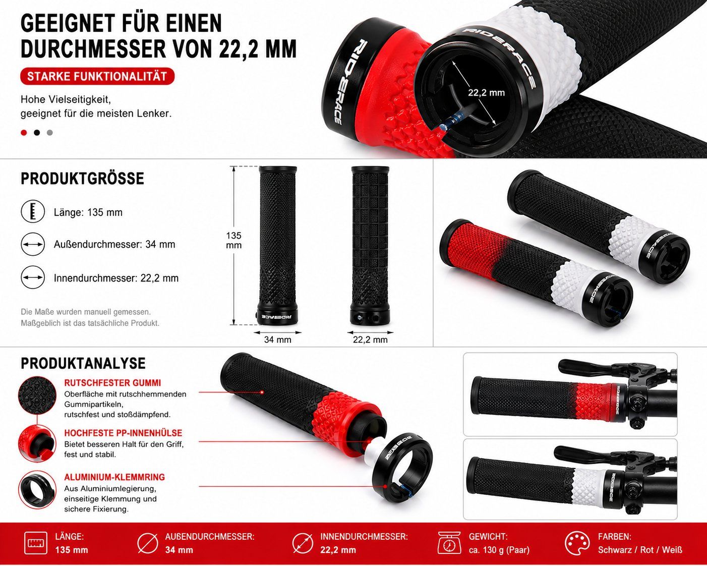 Pièces détachées: MTB Fahrradgriffe – Neuf avec emballage d'origine à Fahrweid par erz_b7wb 1