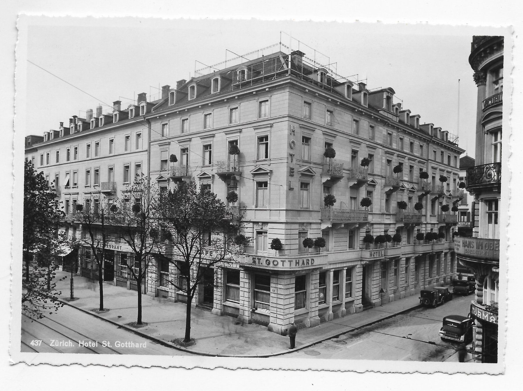 Cartes postales: Zürich, Hotel St. Gotthard – D'occasion à Hefenhofen par Richsalz