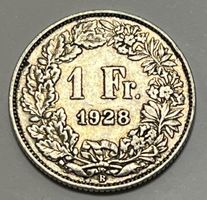 1 Franken - stehende Helvetia - 1928 B
