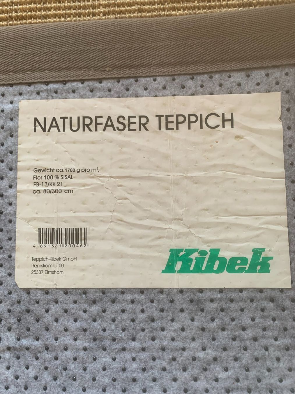 Sisal Tapis: Sisal Teppich von Kibek – D'occasion à Untersiggenthal par Ophus