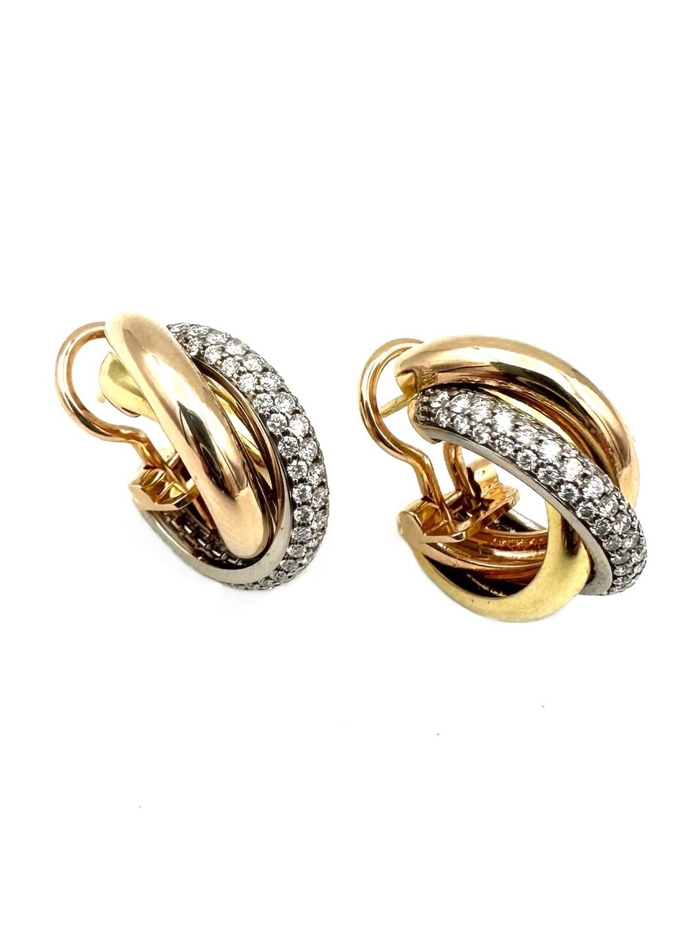 Cartier Ohrringe & -stecker: CARTIER. Collection "Trinity", boucles d'oreilles diamants – Gebraucht aus Renens VD von Diademe.sarl 1