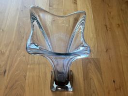 Elegante Glasvase, Blumenvase, Vintage Design Vase