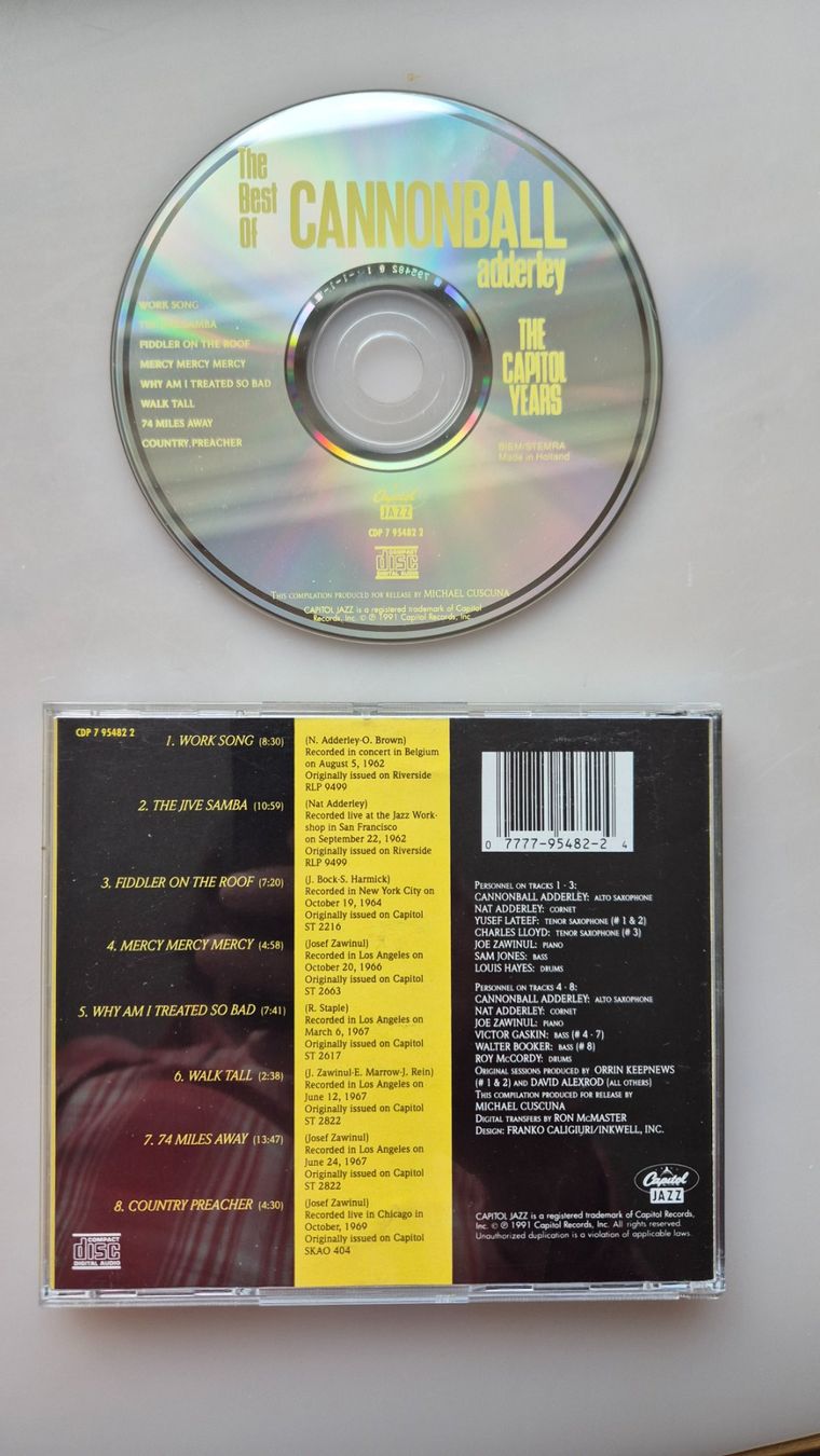 CDs: CANNONBALL ADDERLEY - The Capitol Years – D'occasion à Therwil par Rubo26 1