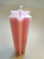 Kerze Sechsstern rosa