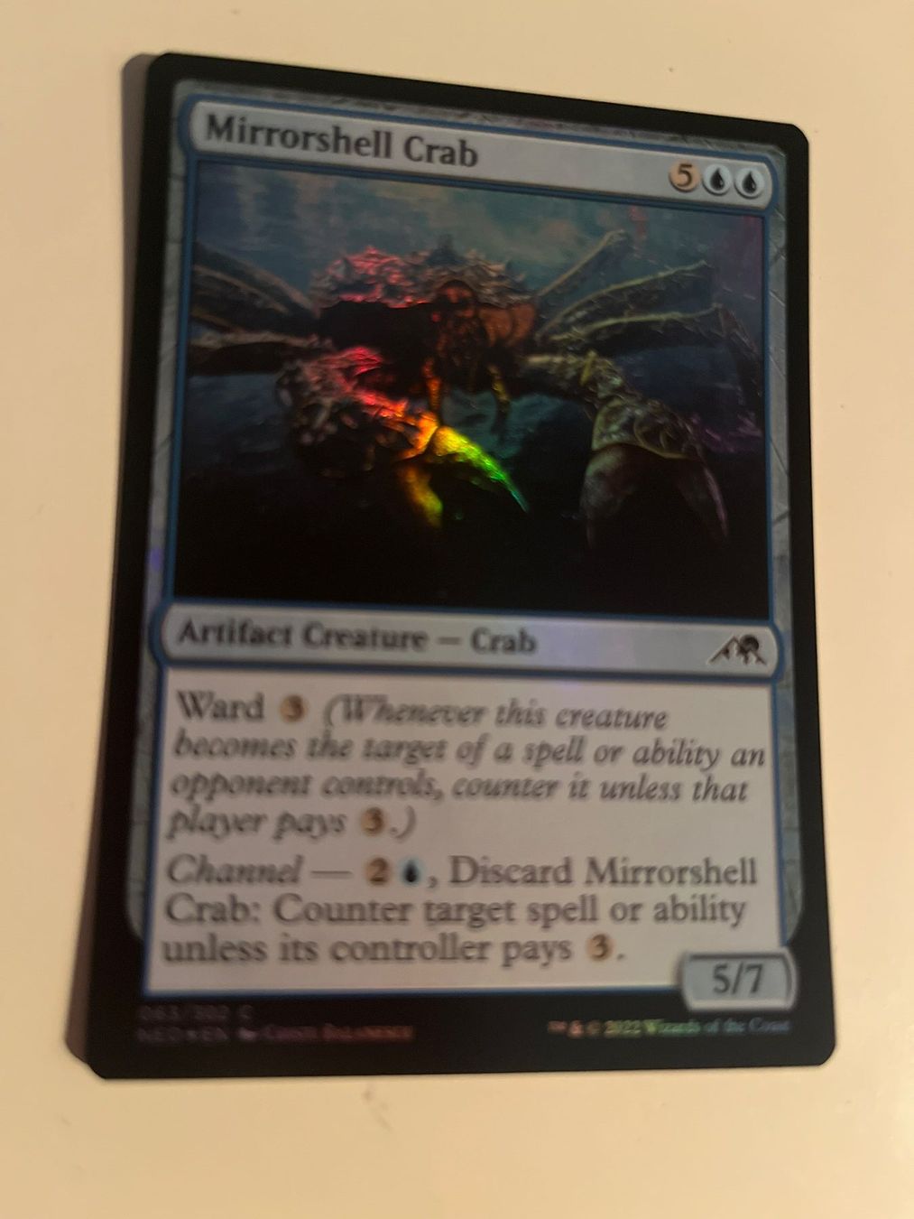 Magic The Gathering Sammelbilder & Trading cards: 1 x Mirrorshell Crab - FOIL - Magic: The Gathering - MtG – Gebraucht aus Kriens von Shadi1980